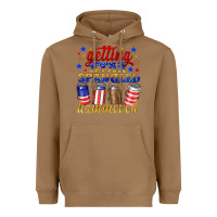 Toasted Coconut getting star spangled hammered Heavyweight Hoodie - NancyCooperArtShop