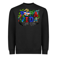 Black pura vida costa rica rana Heavyweight Sweatshirt - RanaPortraitStore