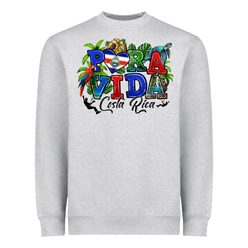Pura Vida Costa Rica Rana Heavyweight Sweatshirt by RanaPortraitStore | Teevron