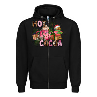 Black hot cocoa Zipper Hoodie - AdoDesignShop