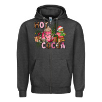 Charcoal Heather hot cocoa Zipper Hoodie - AdoDesignShop