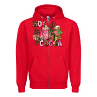 Red hot cocoa Zipper Hoodie - AdoDesignShop