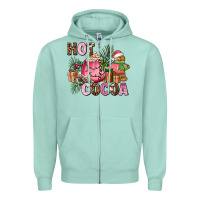 Seafoam hot cocoa Zipper Hoodie - AdoDesignShop