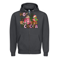 Smoke hot cocoa Zipper Hoodie - AdoDesignShop
