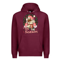 Burgundy tis the season conchas Premium Hoodie - MaliasSmallBusiness