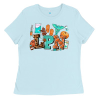 Baby Blue lpn fall nurse with Ladies Tee - AdoDesignShop