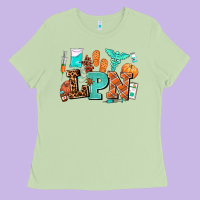 Lpn Fall Nurse With Ladies Tee Designed By Adodesignshop