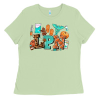Matcha lpn fall nurse with Ladies Tee - AdoDesignShop