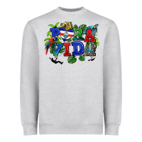 Heather Grey pura vida costa rica Heavyweight Sweatshirt - RanaPortraitStore