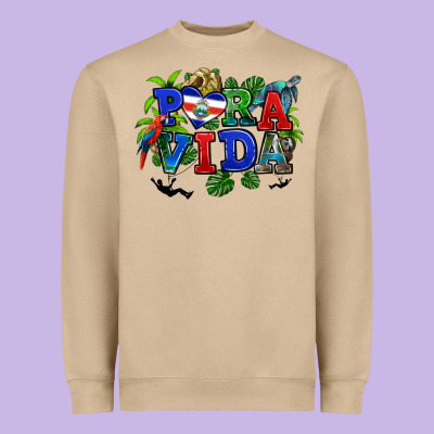 Heavyweight Sweatshirt pura vida costa rica