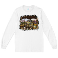 White wild west Long Sleeve Tee - SublimationCraftShop