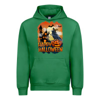 Emerald Happy Halloween With Crow Urban Hoodie - LillyAllenDesigns