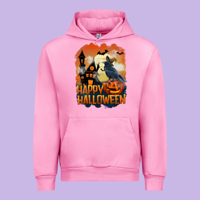 Happy Halloween With Crow Urban Hoodie Designed By Lillyallendesigns