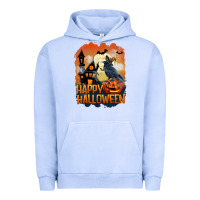 Pigment Grape Ice Happy Halloween With Crow Urban Hoodie - LillyAllenDesigns