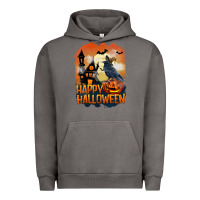 Pigment Tornado Happy Halloween With Crow Urban Hoodie - LillyAllenDesigns