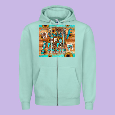 Coffee Scrubs And Prophy Paste Zipper Hoodie Designed By Jahusdesignshop