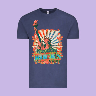 Vintage Tee retro freedom rocks billie wilder