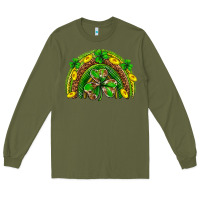 Army Green St. Patrick's Day rainbow Long Sleeve Tee - Neo Western