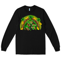 Black St. Patrick's Day rainbow Long Sleeve Tee - Neo Western