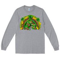 Heather Grey St. Patrick's Day rainbow Long Sleeve Tee - Neo Western