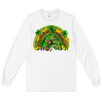 White St. Patrick's Day rainbow Long Sleeve Tee - Neo Western