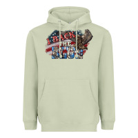 Matcha i back the blue eagle Heavyweight Hoodie - NancyCooperArtShop