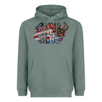 Sage i back the blue eagle Heavyweight Hoodie - NancyCooperArtShop