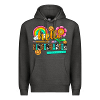Charcoal Heather hello kindergarten Premium Hoodie - NancyCooperArtShop