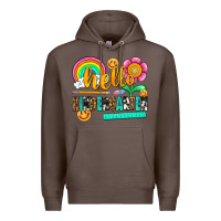 Coffee hello kindergarten Premium Hoodie - NancyCooperArtShop