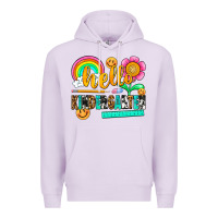 Lilac hello kindergarten Premium Hoodie - NancyCooperArtShop