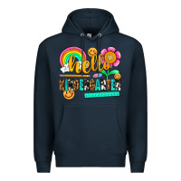 Navy hello kindergarten Premium Hoodie - NancyCooperArtShop