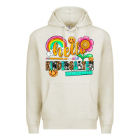 Oatmeal Heather hello kindergarten Premium Hoodie - NancyCooperArtShop