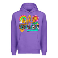 Purple hello kindergarten Premium Hoodie - NancyCooperArtShop