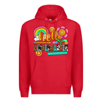 Red hello kindergarten Premium Hoodie - NancyCooperArtShop