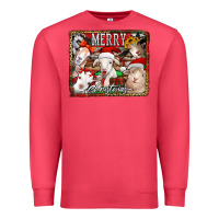 Cardinal merry christmas goats Premium Sweatshirt - Jasminsmagicworld