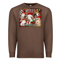 Chestnut merry christmas goats Premium Sweatshirt - Jasminsmagicworld