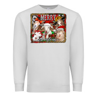 Dove Grey merry christmas goats Premium Sweatshirt - Jasminsmagicworld