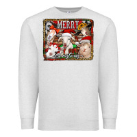 Oatmeal Heather merry christmas goats Premium Sweatshirt - Jasminsmagicworld