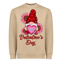 Mushroom happy valentines day gnomes with sunflower Heavyweight Sweatshirt - RanaPortraitStore