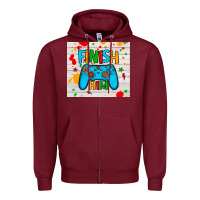 Burgundy finish him Zipper Hoodie - JahusDesignShop