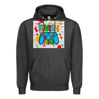 Charcoal Heather finish him Zipper Hoodie - JahusDesignShop