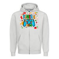 Dove Grey finish him Zipper Hoodie - JahusDesignShop