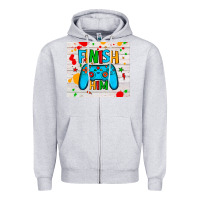 Heather Grey finish him Zipper Hoodie - JahusDesignShop