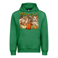 Emerald welcome fall with dogs Urban Hoodie - LillyAllenDesigns