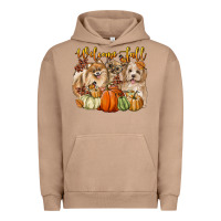 Pigment Burro welcome fall with dogs Urban Hoodie - LillyAllenDesigns