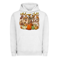 Pigment Lunar Rock welcome fall with dogs Urban Hoodie - LillyAllenDesigns