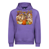 Tulip welcome fall with dogs Urban Hoodie - LillyAllenDesigns