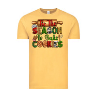 Vintage Mustard tis the season to bake cookies Vintage Tee - Zillion Design Studio