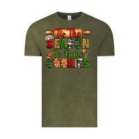 Vintage Olive tis the season to bake cookies Vintage Tee - Zillion Design Studio