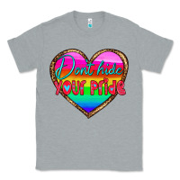 Heather Grey dont hide your pride Classic Tee - HRA Design Shop